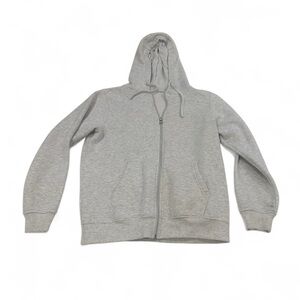 Primark Gray Full Zip Hoodie With Pockets Medium